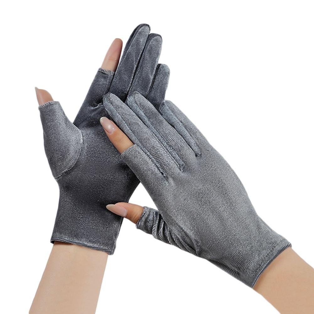 Fashion Warm Women's Winter Gloves Lining Fleece Windproof Velvet Mittens Elastic Coldproof Driving Gloves Outdoor