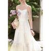 Romantic Crush Elegant Embroidered Suspender Dress Set