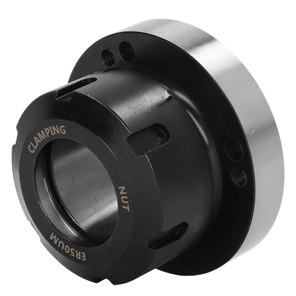 Collet Chuck ER50 100mm Diameter 7 Holes Carbon Steel for Lathe CNC Milling Machine Tool