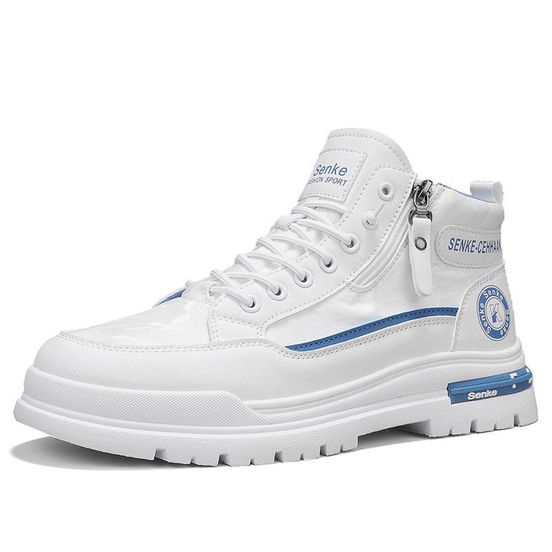 

Spring fashion high-top outer wear wear wear-resistant casual shoes foot cover trend casual flat shoes men s sports Martin shoes 39