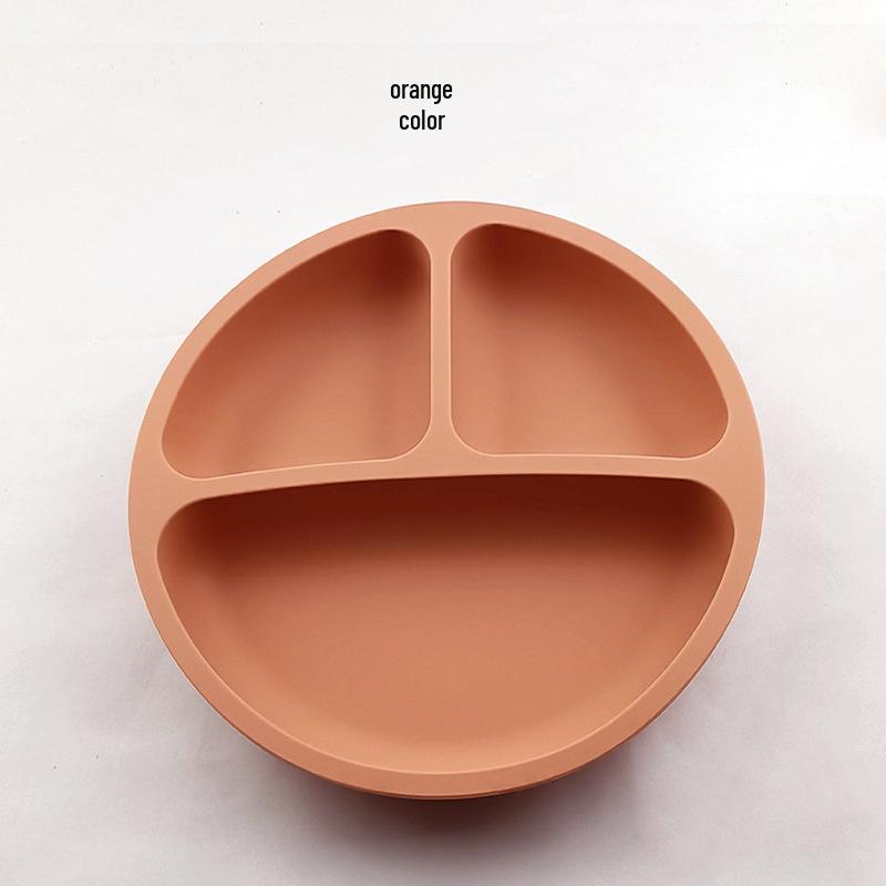 Silicone Bear Ears 3-Compartment Suction Plate for Kids
