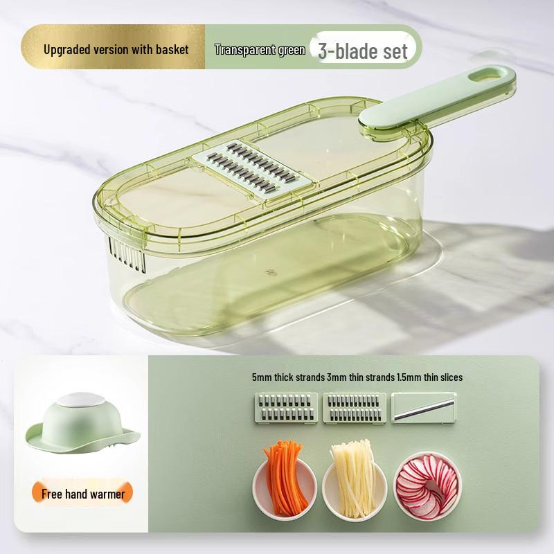 Multifunctional Vegetable Slicer and Shredder with Hand Guard