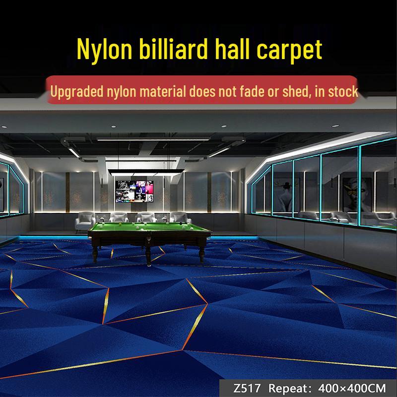 Billiard Room Nylon Carpet: Fireproof, Printed, Large Area, Wall-to-Wall for Halls & Clubs