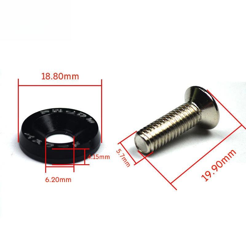 Universal JDM Fender Washers M6 Bolt Set Car Modification Gasket Screw Fender Bumper Engine Aluminum Concave Screws Hex Fastener
