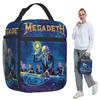 Megadeths Heavy Metal Band Insulated Lunch Bag for Kids School Cooler Thermal Food Box Tote Portable Lunch Boxes Container