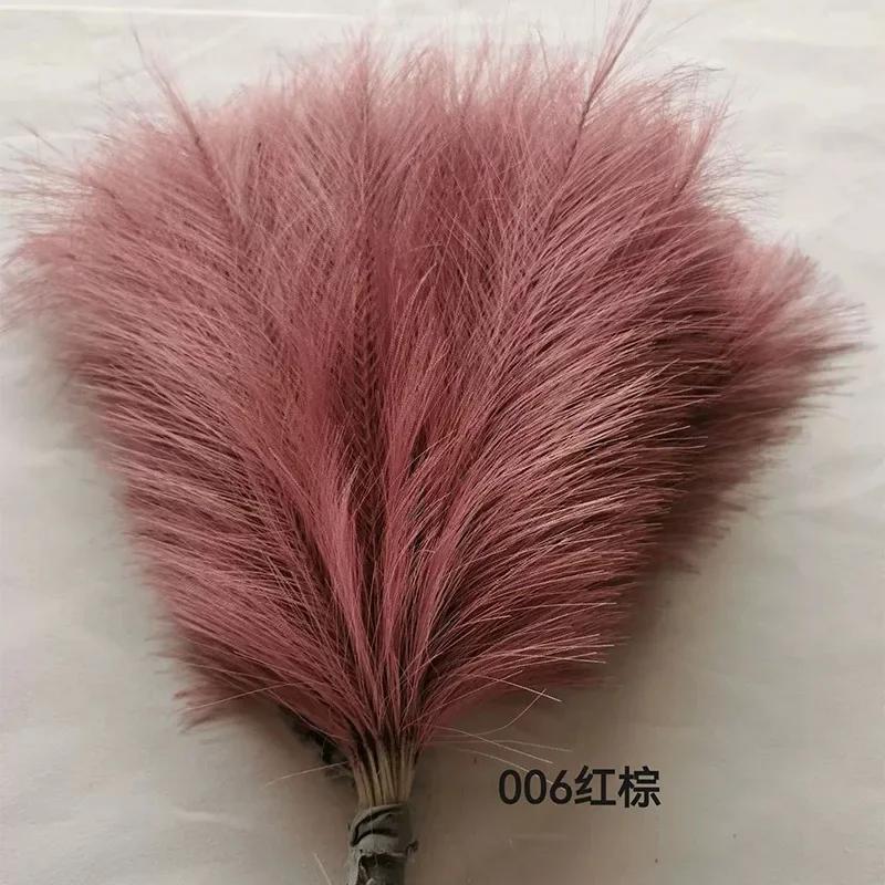 

10/20 шт. Искусственная пампасная трава, имитация перьев, праздничный свадебный реквизит, тростниковые волосы, украшение для дома, цветочная композиция 1PC