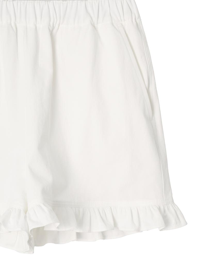 Nyuluki Frill Banded Shorts _Ivory