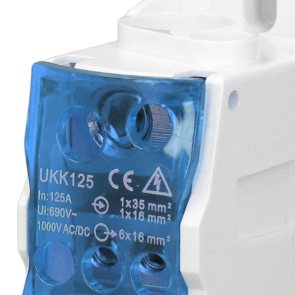 690V DIN Rail Distribution Box 125A Universal Junction Box Yellow Blue Green Power Distribution Box Power Distribution