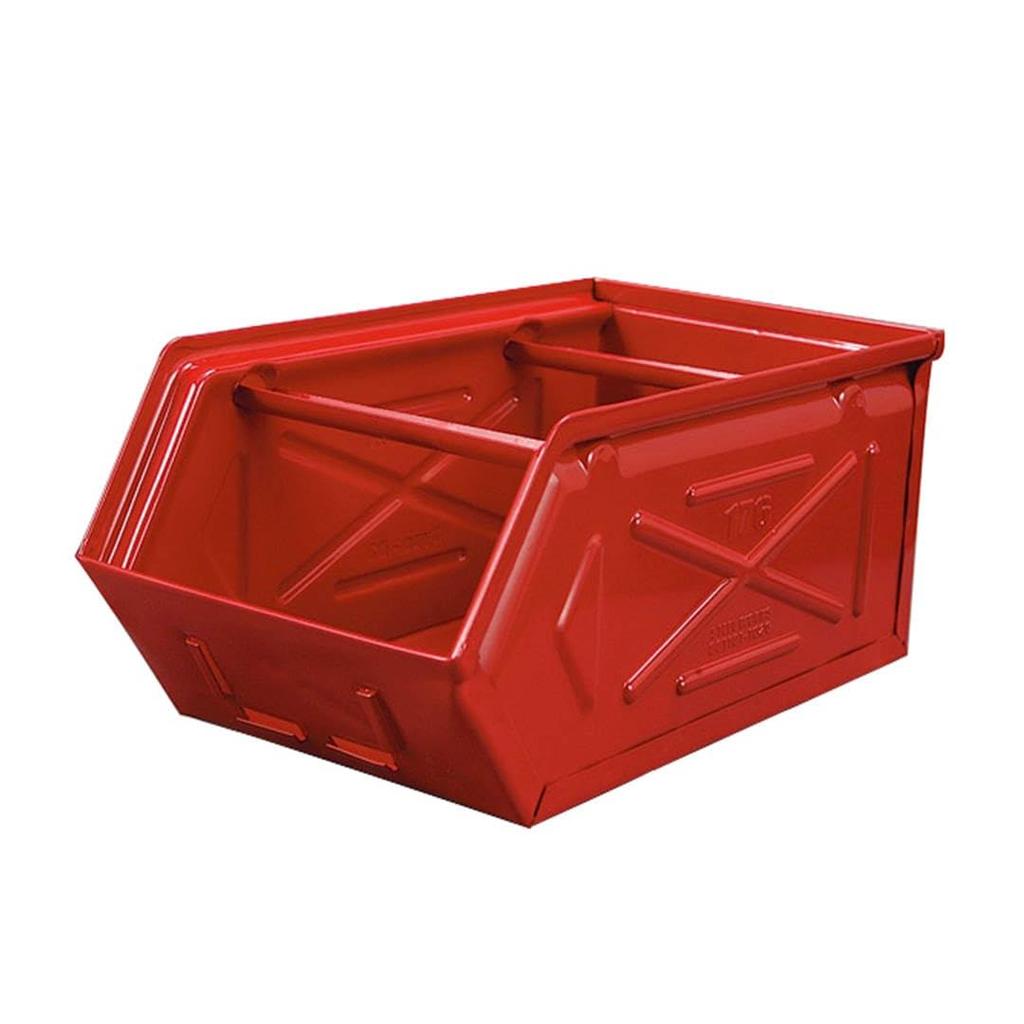 Dulton Parts Simple Storage Container Box for Uncluttered Height Width Depth Stocker, Red, Comfortable, Storage, 130mm, 170mm, 280mm, CH07-H298RD