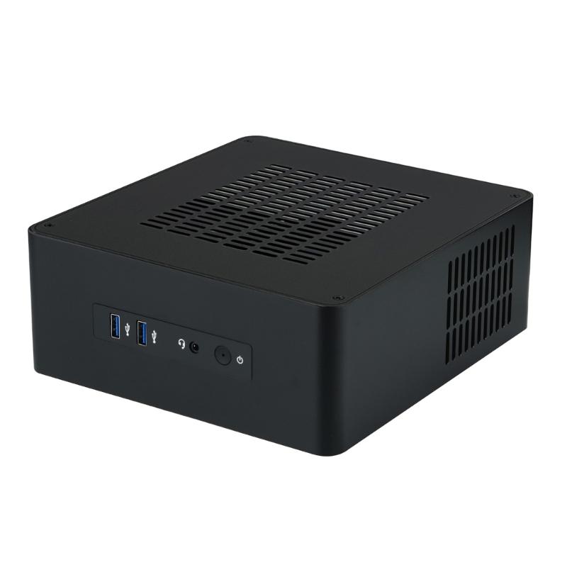 TA80 Caja Mini PC Soporta Placa Base Mini ITX Chasis HTPC con Refrigeración Avanzada Para Ordenador de Oficina en Casa
