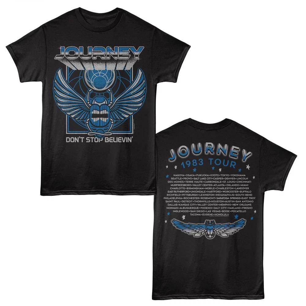 Journey 1983 Don t Stop Believin Tour Locations Men s T Shirt Band Music Merch 4XL