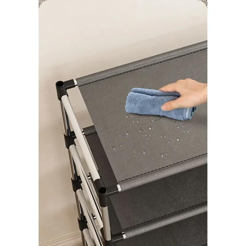 Portascarpe Elegante da Casa Scaffale per Scarpe in Metallo Organizer per Calzature Supporto Salvaspazio Scaffale Nero per Scarpe per Soggiorno