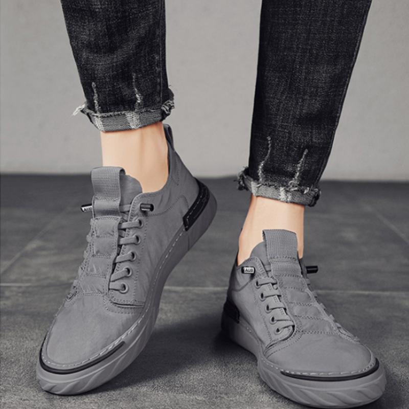 Canvas Men's Shoes Breathable Ice Silk Old Beijing Cloth Shoes All-match Flat Walking Casual Trendy Shoes Sneakers