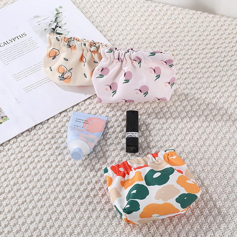 Cosmetics Coin Wire Holder Pouch Bag Portable Earphone Cards Lipsticks Storage Bag Auto Close Organizer Travel Jewelry Bag