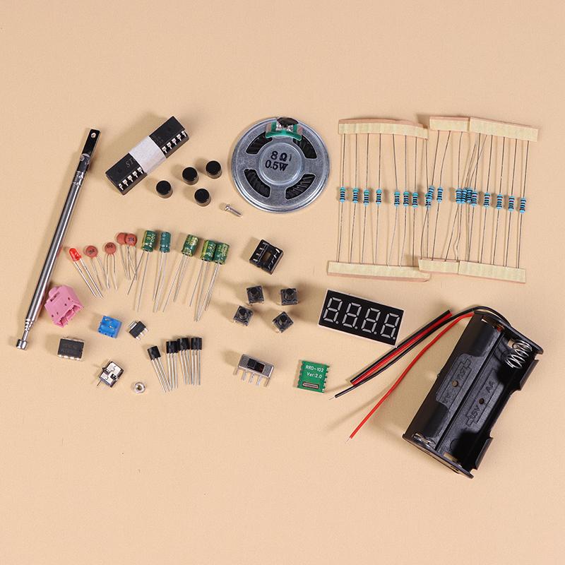 Diy Fm Radio Electronic Kit Adjustable Frequency 87-108Mhz Digital Display Soldering Project Practice Solder Rda5807S