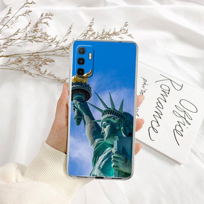 IK66 Statue of Liberty Phone Case for Motorola Moto G10 G20 G30 G31 G32 G34 G35 G41 G42 G50 G51 G52 G55 G60 G60S G62 G71 G72 G75