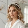 Multicolor Gem Full Rhinestone Headbands Square Rhinestone Shiny Baroque Tiara Luxury Multi-purpose Crystal Hair Hoops