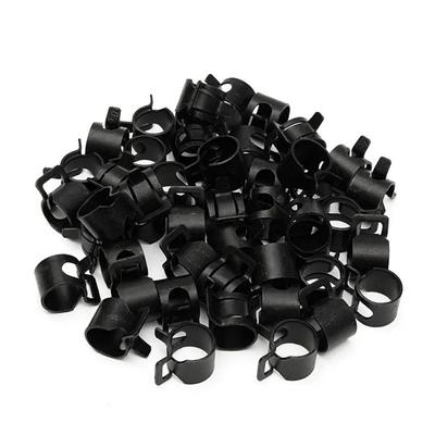 20Pcs/Lot Durable Tube Clamp Spring Clips Elastic Buckle for Fuel Oil Line Water Hose Pipe Fastener Black 5mm-27mm Pipe Hoop