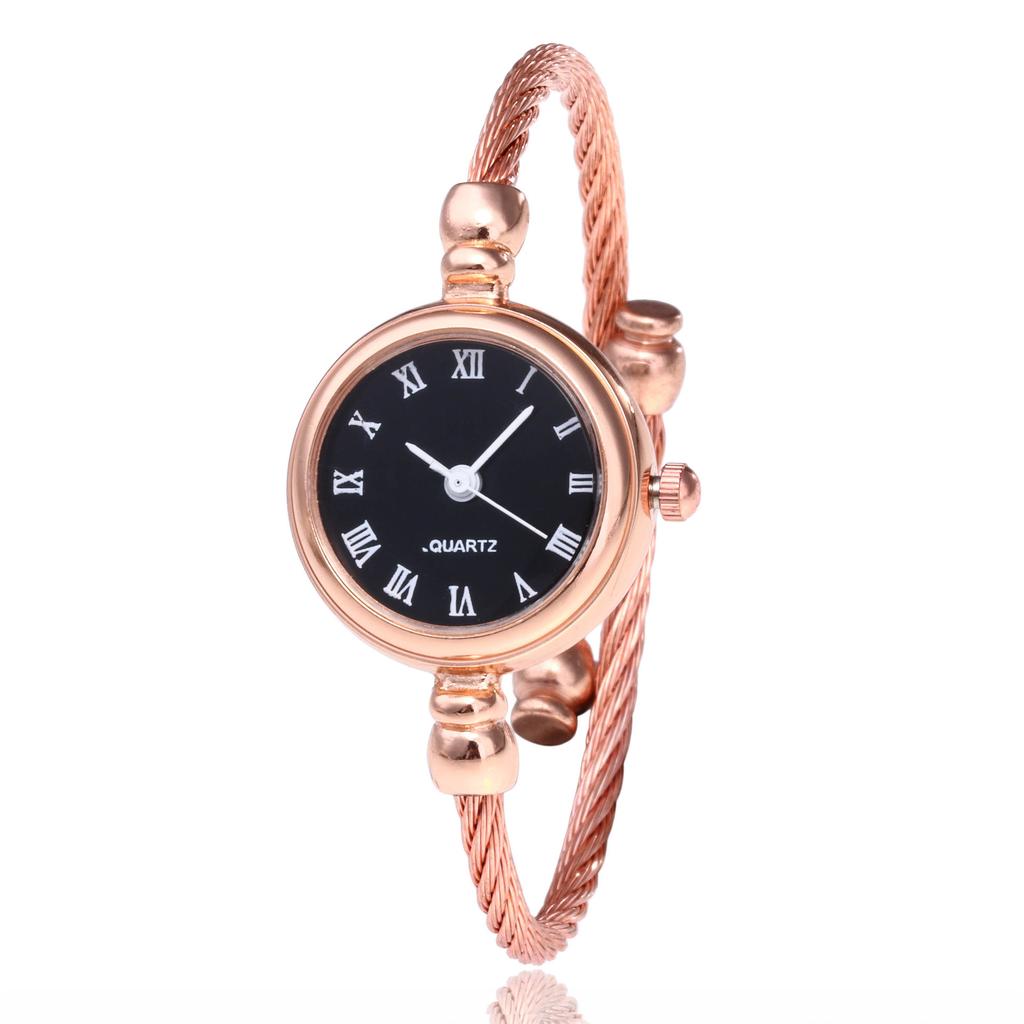 Fashion Gold Bangle Bracelet Watches for Women Luxury Stainless Steel Retro Ladies Quartz Wristwatches Fashion Casual Women Dress Clock