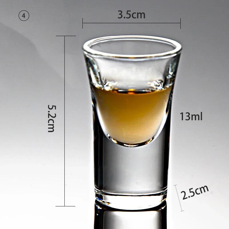 2/6/PCS Crystal Cup Shot Glass Cup Creative Spirits Wine Glass Cup Glasses Party Drinking CharmingThick BottomCup Wine Glass