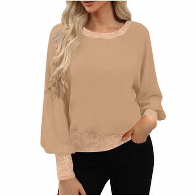 Top de Moda Casual Holgado Cómodo y de Color para Mujer
