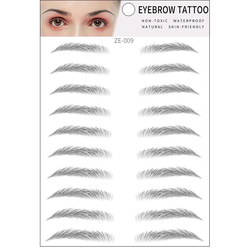 3D Waterproof Eco-Imitation Eyebrow Tattoo Stickers