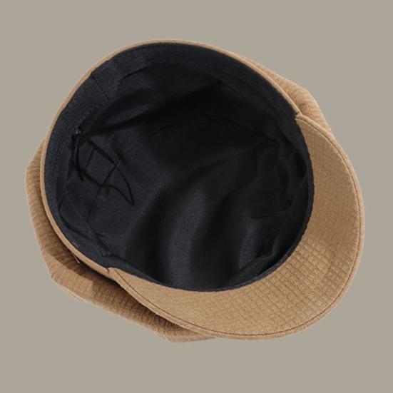 Womrn Herbst Winter Hut Maler Hut Kurze Krempe Schnalle Dekor Dome Top Retro Künstlerische Dekorative Dame Kappe