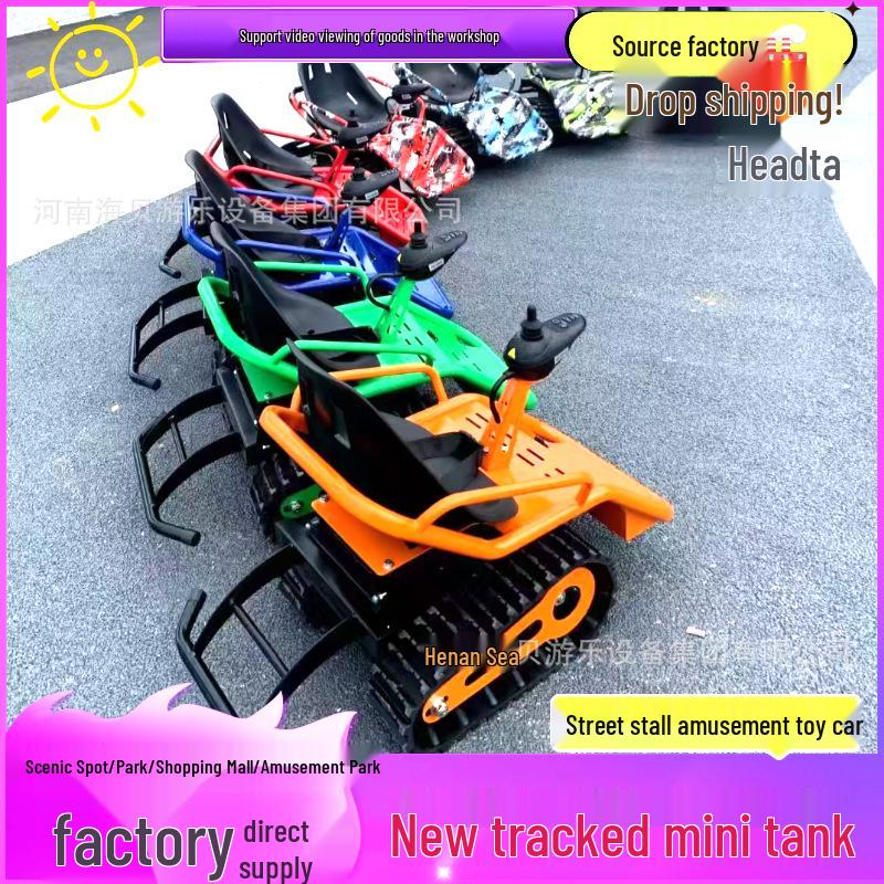 Tracked Mini Tank Electric All-Terrain Toy Car for Kids