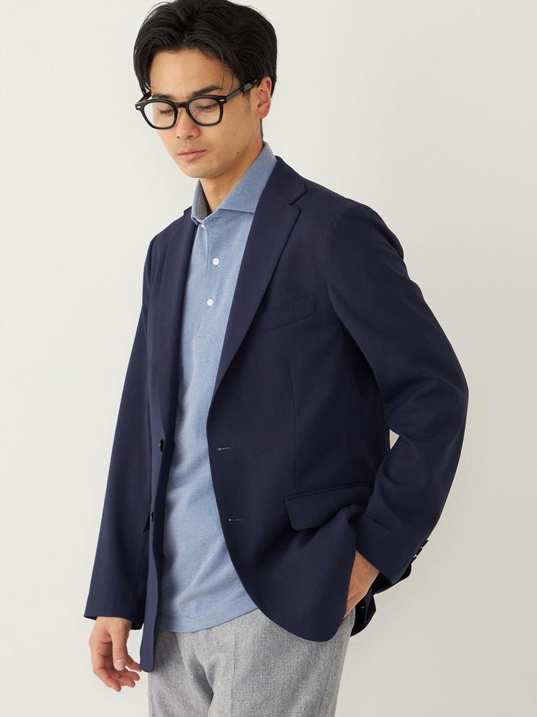 SHIPS Colors Men's Polo Shirt, Moisture-Wicking, Quick-Drying, Kanoko Wide Collar, Light Blue, Size L, 212170048