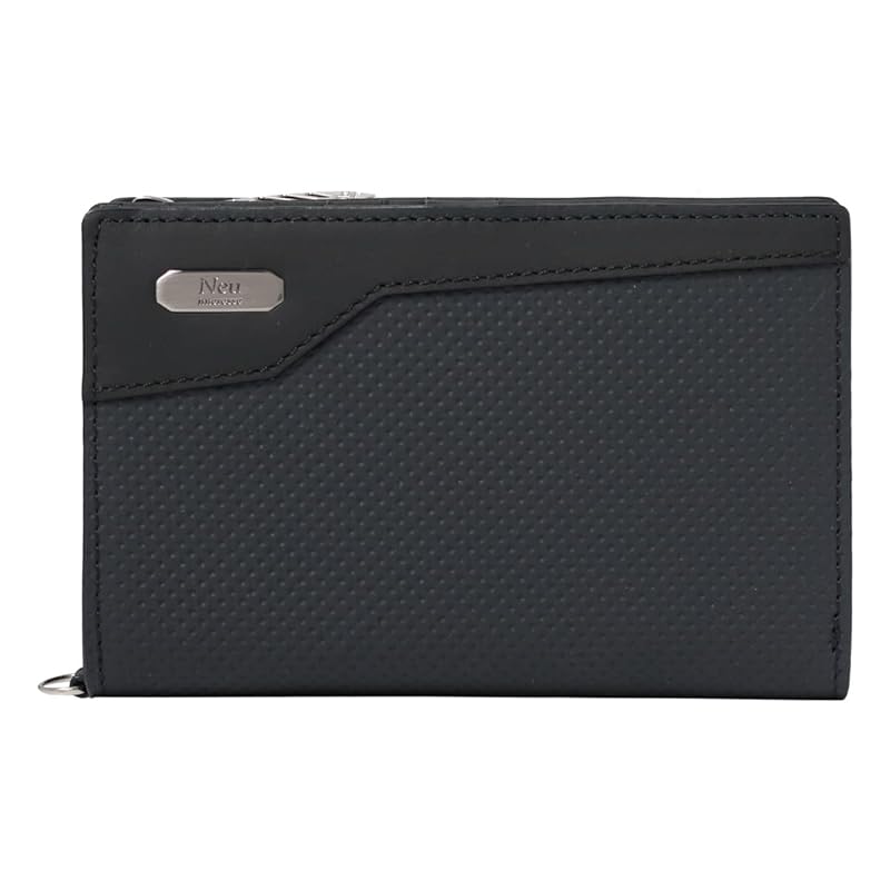 

[Noi Interesse] Neuinteresse wallet middle Ix men s 3391 Neu interesse genuine leather leather cowhide [05]Navy x black