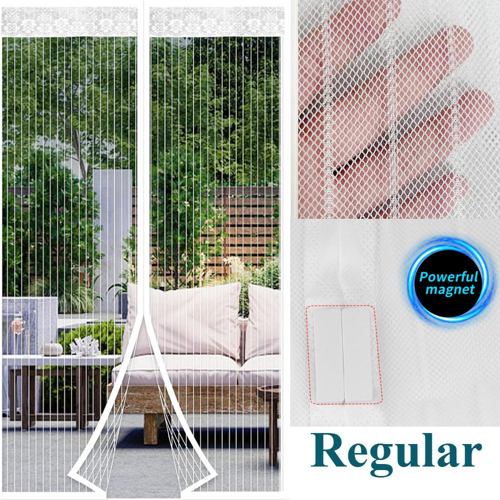 100x210CM Magnetic Door Screen Curtain Anti Mosquito Insect Fly Bug Net Auto Closing Easy to Install Bedroom Home Curtains