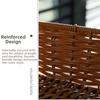 Plastic Storage Tray Rectangular Woven Basket New Serving Tray  Dining Table