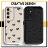 Capa para Samsung Galaxy A51 A73 A71 A72 A53 A54 A12 A13 A26 A32 A35 A36 A15 A16 A56 A34 A23 Capa de Celular Laço Fashion