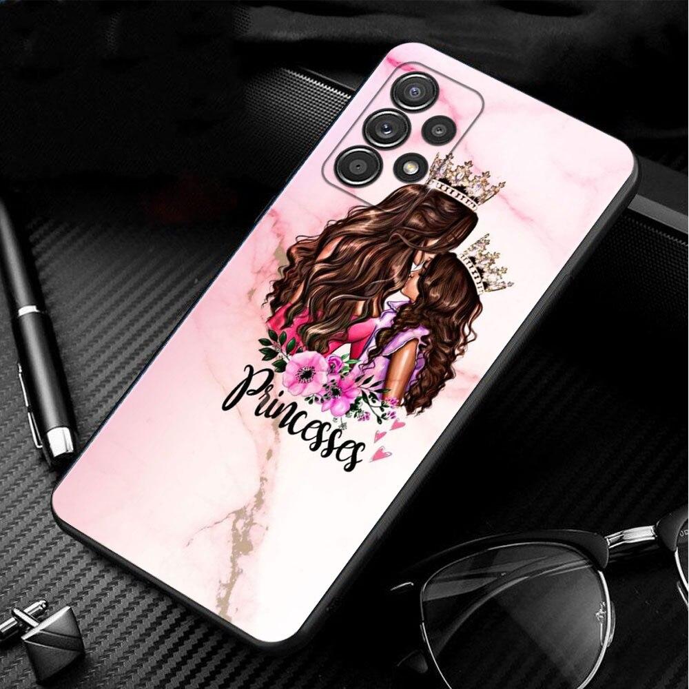 Cell Fundas Woman Girl Super Mom Baby Coque For Samsung A12 A71 A52 A72 A32 4G A02s A31 A41 A21s A51 A22 A52s 5G A13 A23 A73