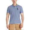 Polo Ralph Lauren SS23 Logo Embroidered Short Sleeve Polo Shirt Men tops Light-Blue 710697457-058