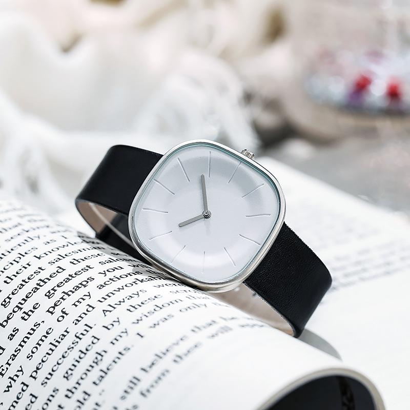 Sugar Cube Milk Minimalist High-End Square Watch Female Simple Niche Design Fashionable Versatile Watch Female