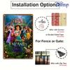 1 Stück Disney Encanto Metallblechschild - Magische Casa Madrigal Szene mit Mal, Vintage Kolumbianisches Haus Kunst - Langlebige Eisenwanddekoration