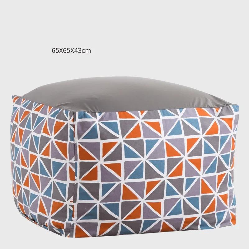 Japanese Style Soft Lazy Sofa Cozy Single Chair Unfilled Lounge Bean Bag Sofa Cover Home Pouf Couch Tatami Living Room Furniture