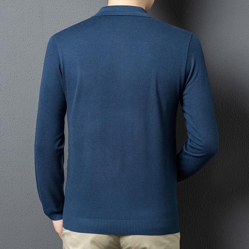 Men's Long-Sleeve Knit Polo Shirt FXT6697