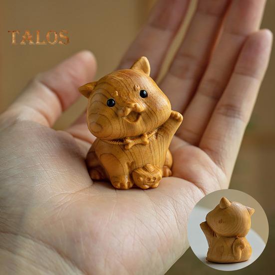 Handcrafted Zodiac Wood Animal Figurine Chinese Zodiac Signs Multifunctional Mini Zodiac Table Decoration Gift For Zodiac Enthusiasts