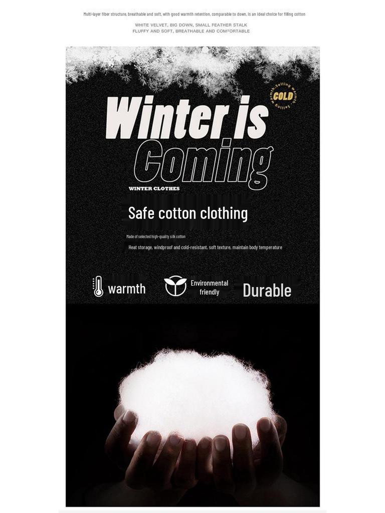 Unisex Gruba Bawełniana Kurtka Zimowa z Kołnierzem Stojącym - Luźny Krój dla Par