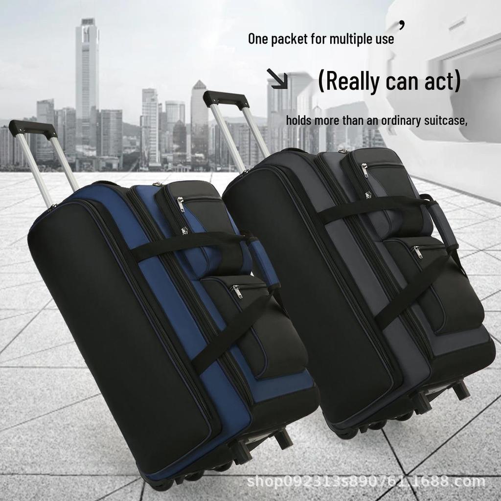 Bardzo duża torba podróżna na kółkach dla studentów i na długie wycieczki