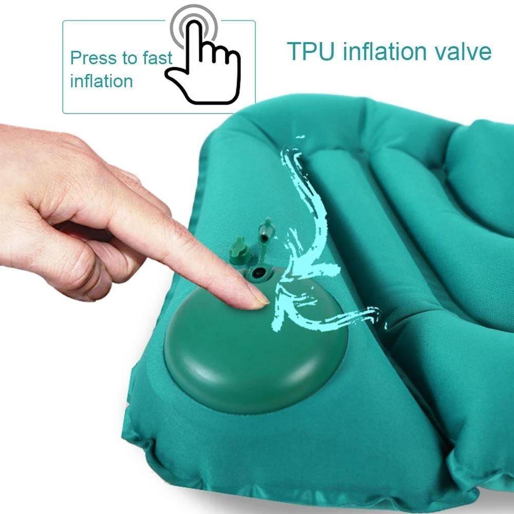 Pernă lombară gonflabilă ultrauşoară, portabilă, birou, călătorie, camping, maşină, avion, suport pentru somn, pernă moale, talie