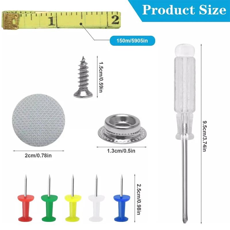 70PCS Car Roof Lining Liner Repair Kit Fix Sagging Headliner Pins Buckle Rivet Durable Automotive Top Lining Repair Kit