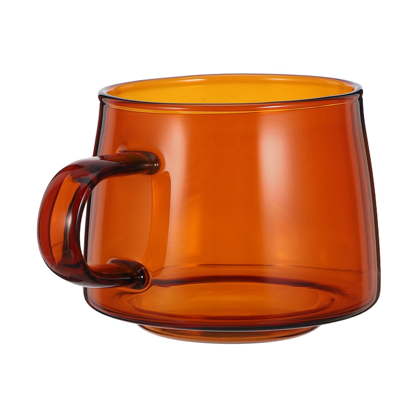 Glass Mug Handle 250Ml Borosilicate Clear Large Glass Cup Coffee Latte Tea Drinking Glasses Hot Beverage Cup Drinking Glasses other