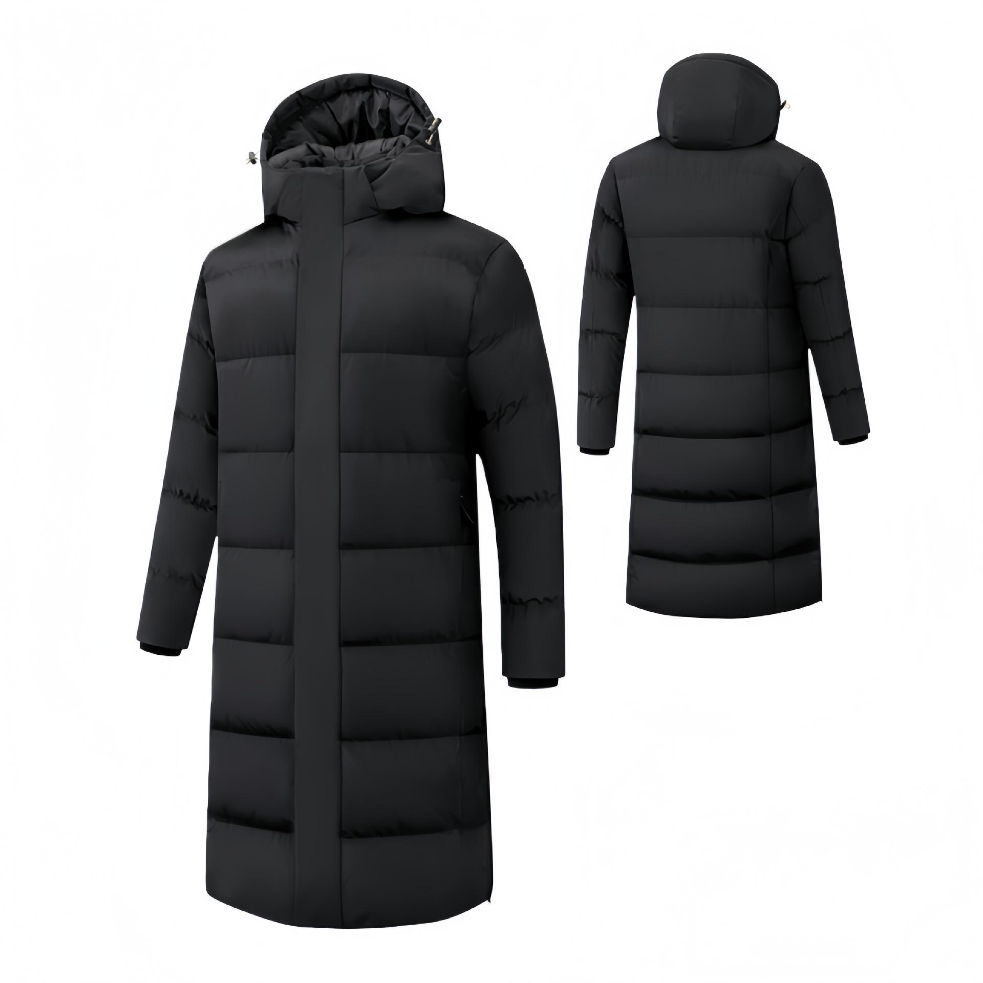 Unisex Long Over-the-Knee Sports Cotton Coat for Students and Children Children XS