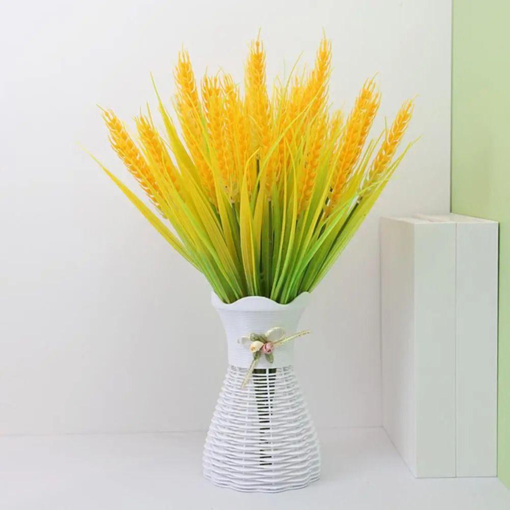 Flower Decoration Artificial Wheat Ears Gold Golden Wheat Bouquet Table Decorations