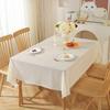 European Style Light Luxury High End Desk Cloth PVC Plastic Lace Table Mat Waterproof Oil Resistant Washable Countertop Cover