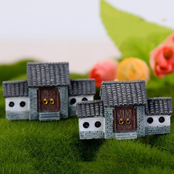 Casa de muñecas en miniatura, casa DIY, Villa, bosque, maceta de hadas, jardín, decoración del hogar