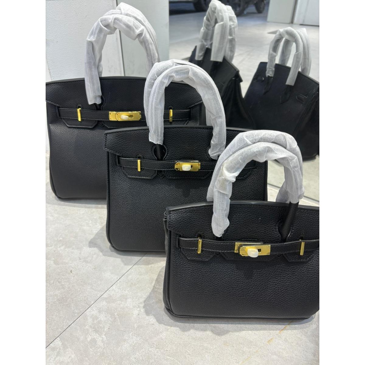 

LN stock платиновая сумка с узором личи 20/25/30 большая вместимость ручная сумка женская европейская и американская мода женская сумка модная сумка 20CM
